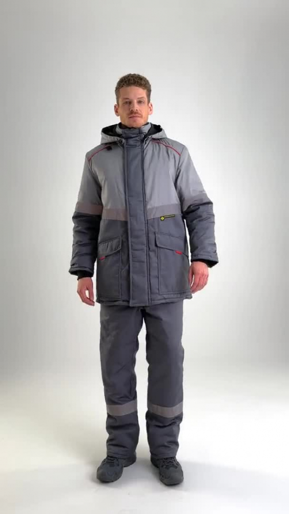 Костюм СОЮЗСПЕЦ утепленный т.серый/серый